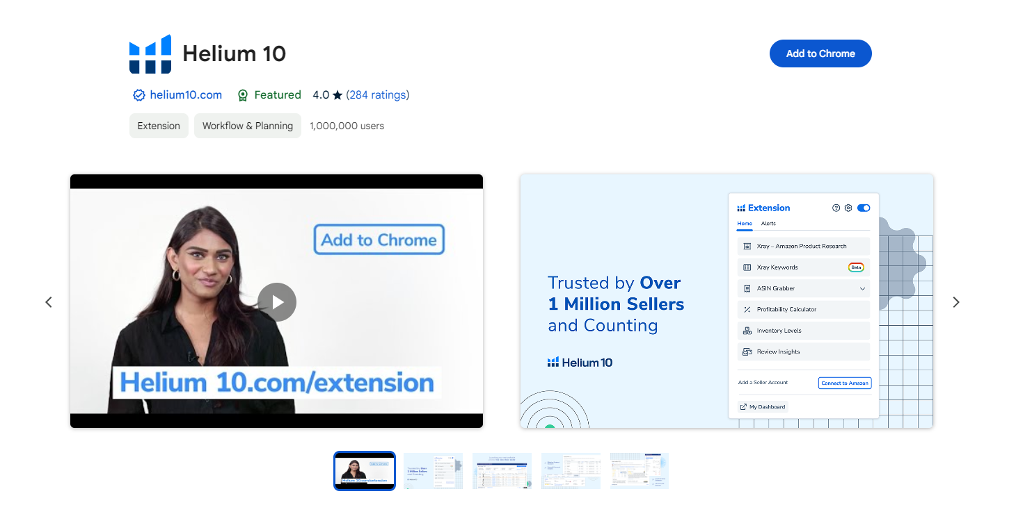 Chrome Web Store Extension Installation Screen